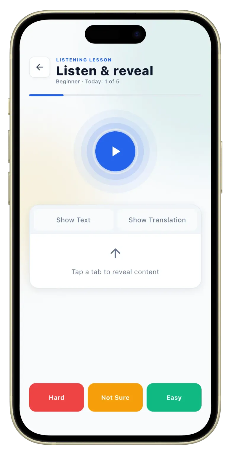 Learn a Language by Listening — Train Your Ear with Real Speech