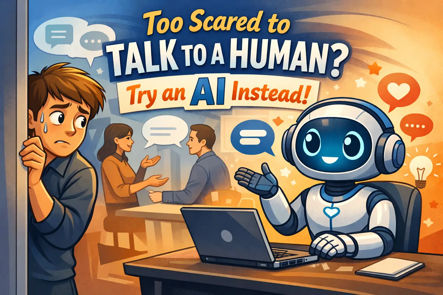 Too Scared to Talk to a Human? Try an AI Instead